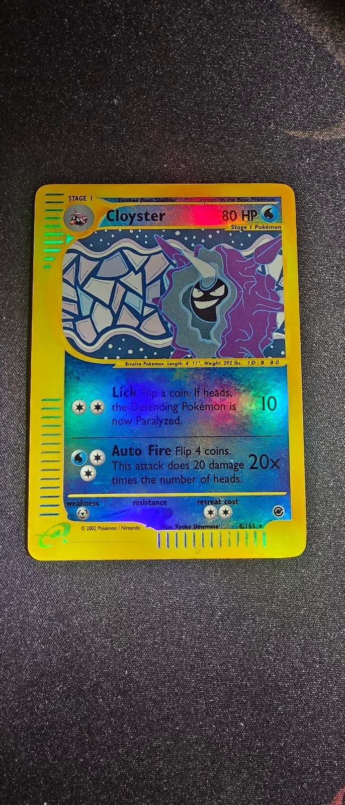 Cloyster 8/165 Reverse Holo Expedition