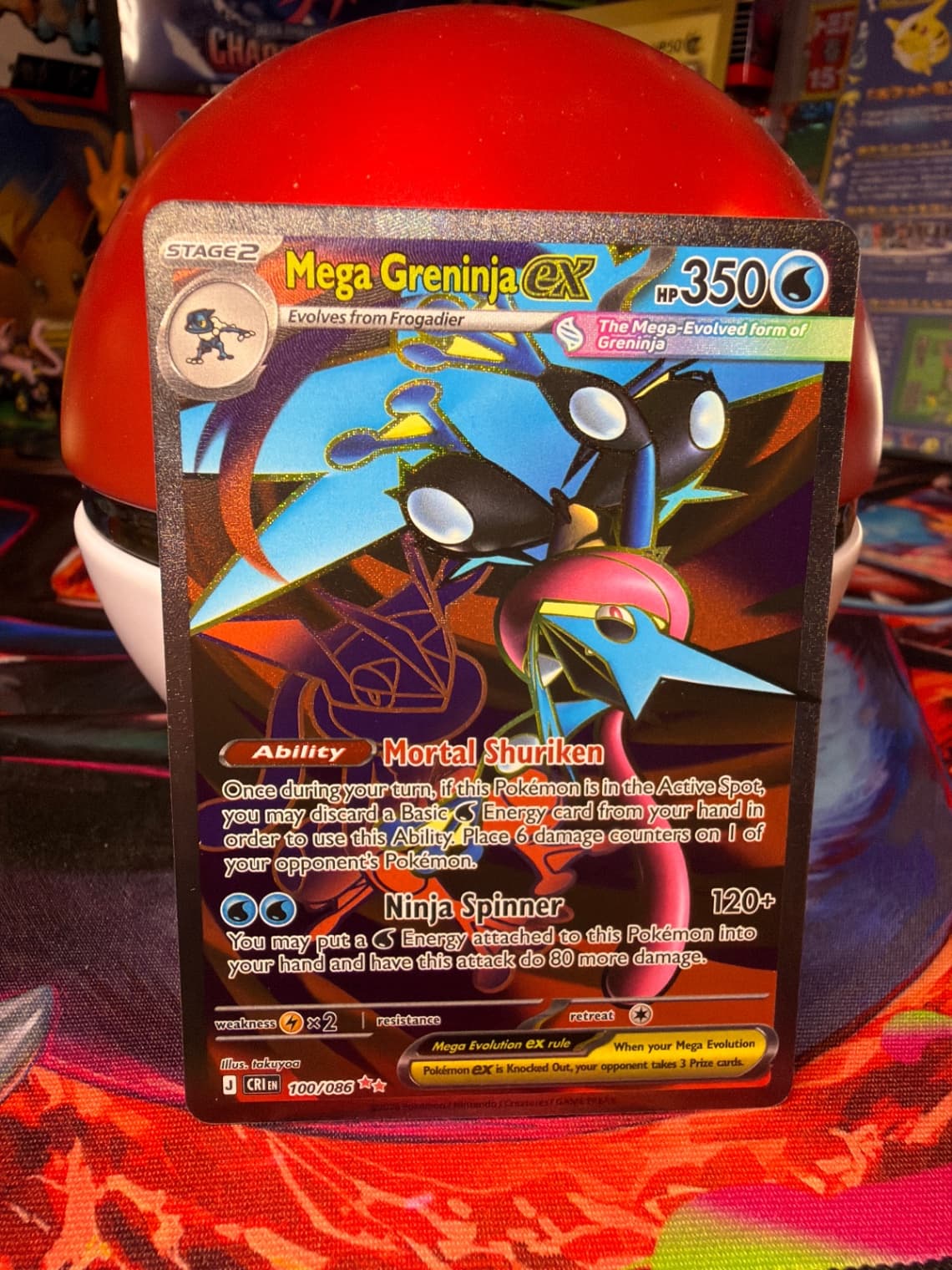 Chaos Rising Mega Greninja ex 100/86 Ultra Rare
