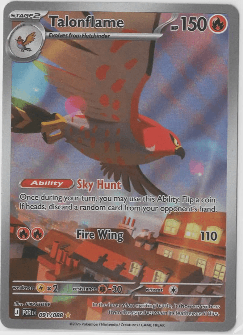 Talonflame 091/88 Perfect Order Illustration Rare