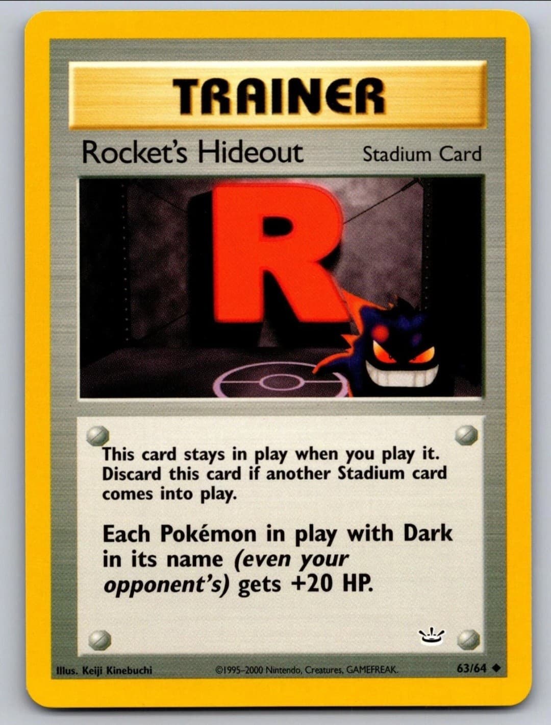 Rocket's Hideout 63/64 Uncommon Neo Revelation...