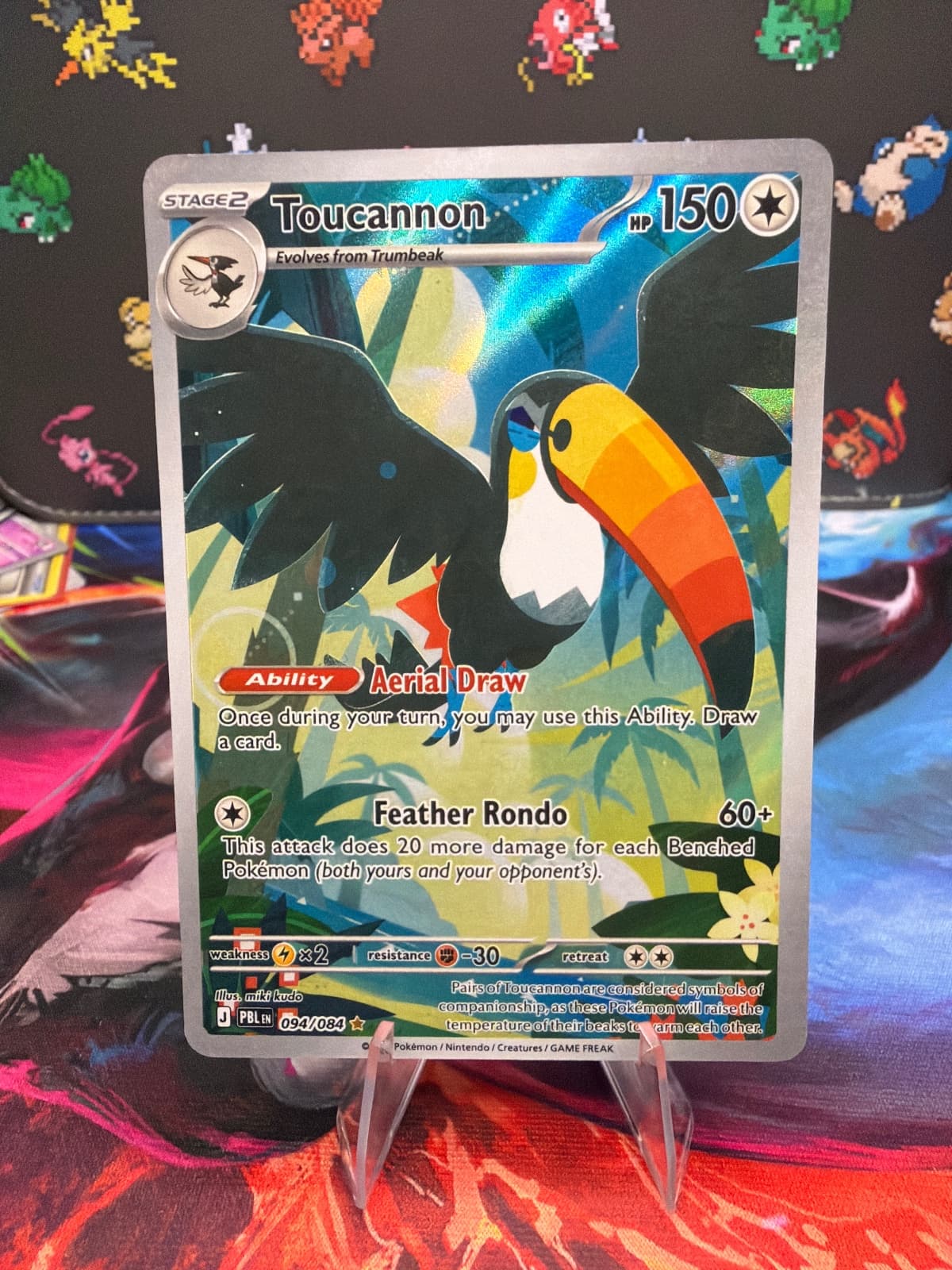 Toucannon 094/084 Pitch Black Illustration Rare