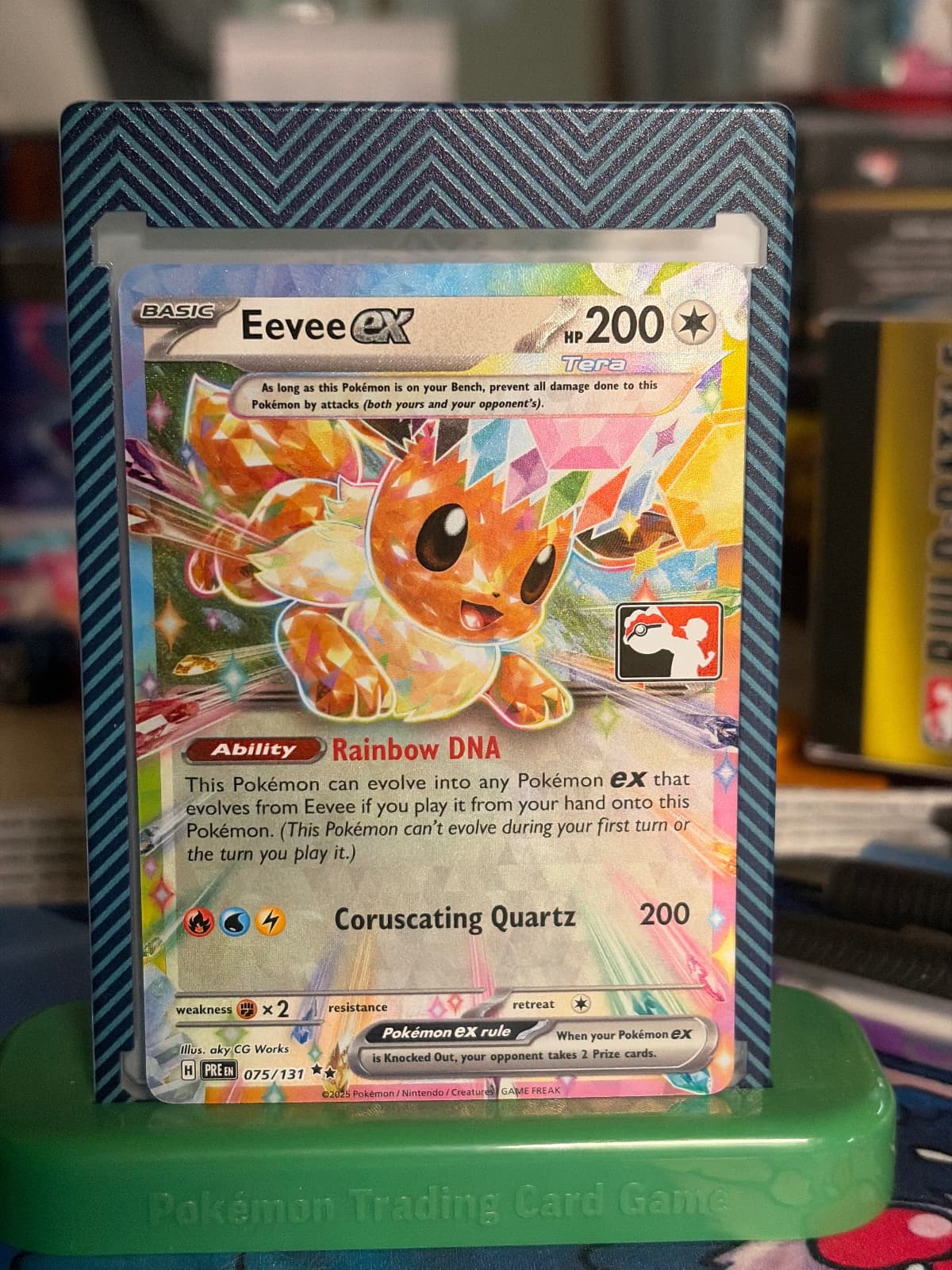 Eevee EX 75/131 from Prismatic Evolutions...