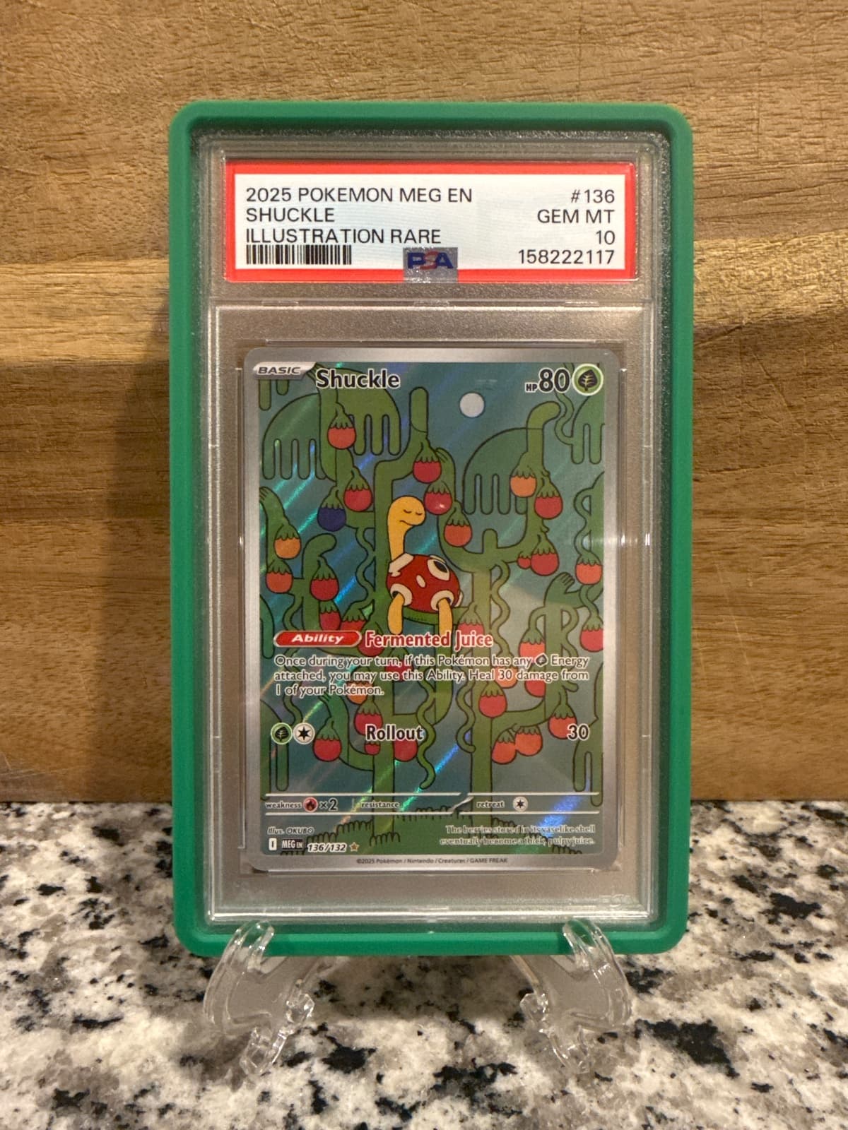 2025 Pokemon MEG EN Shuckle 136 PSA 10