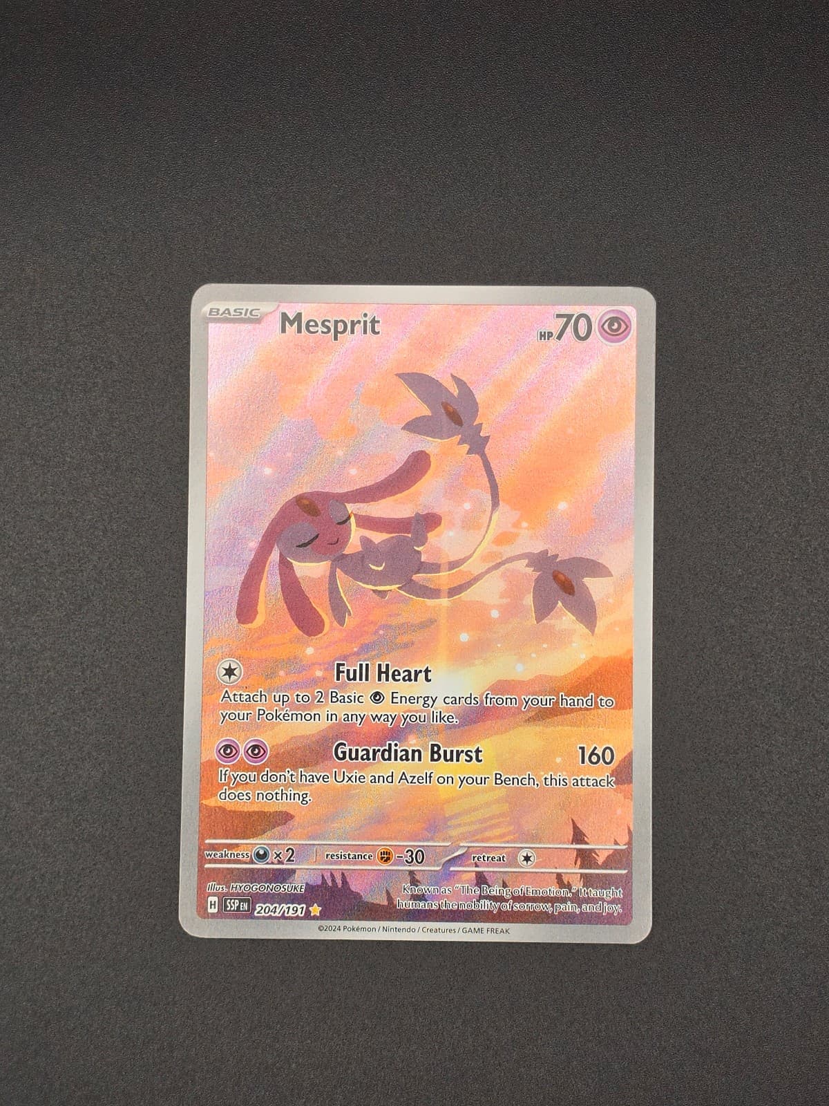 Mesprit 204/191 Surging Sparks Illustration Rare