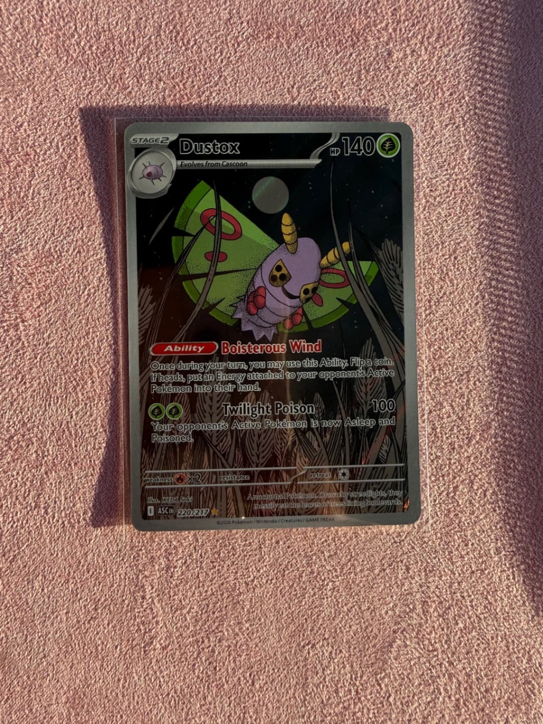Dustox 220/217 Ascended Heroes Illustration Rare