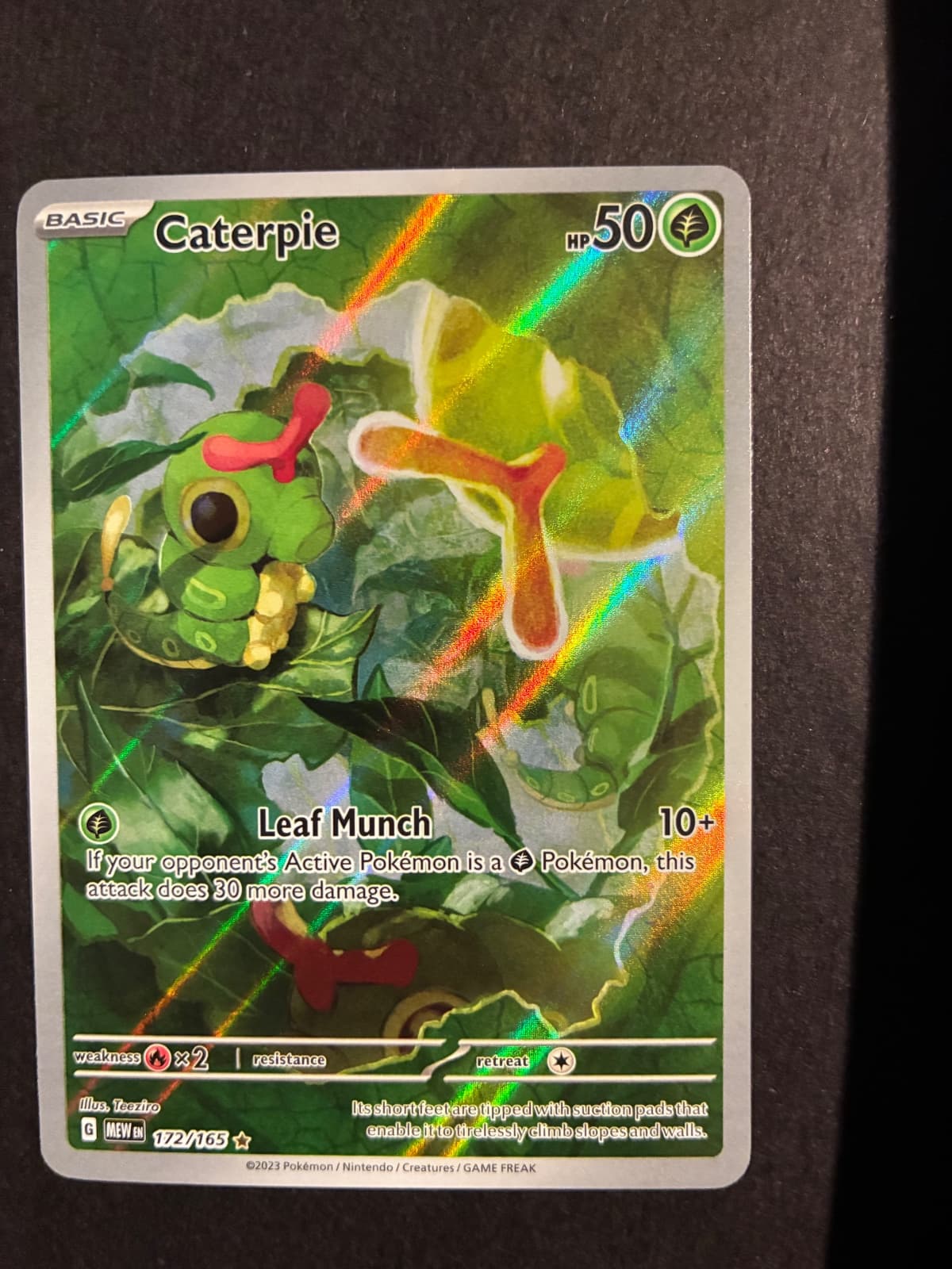 Caterpie Scarlet & Violet 172/165 illustration...