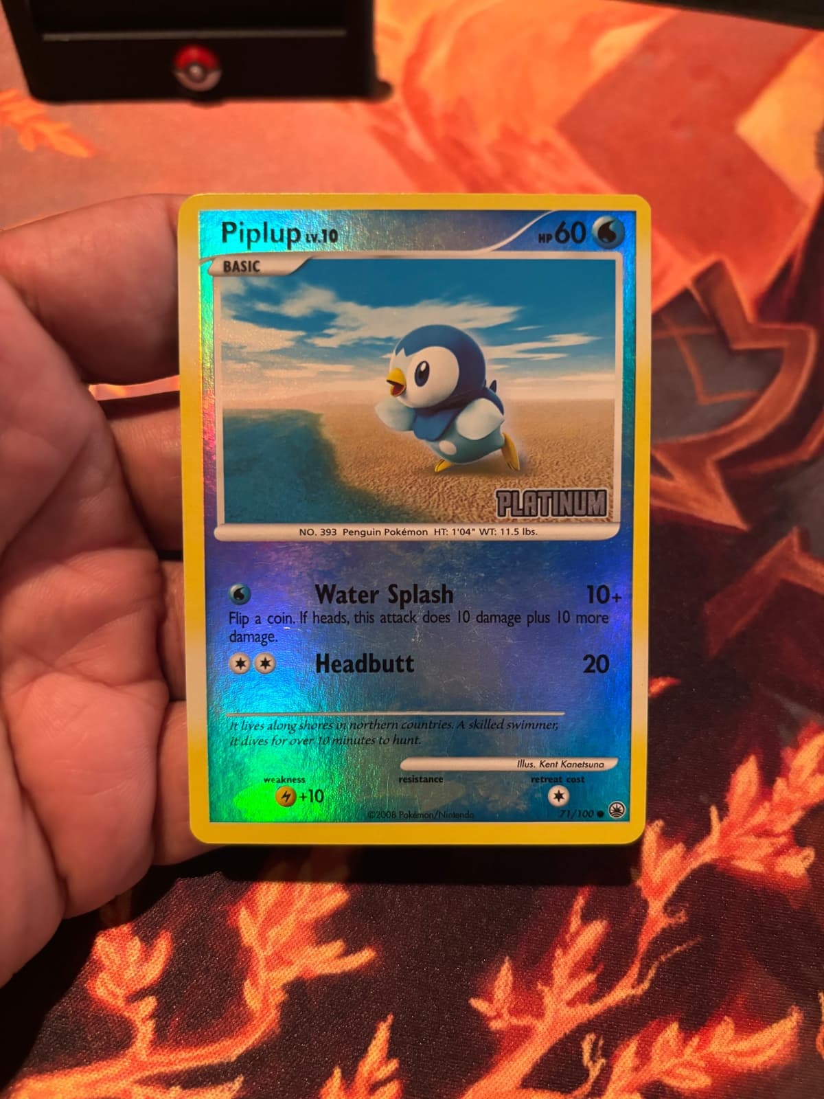 Burger King Promo - Piplup - Reverse Holo -...