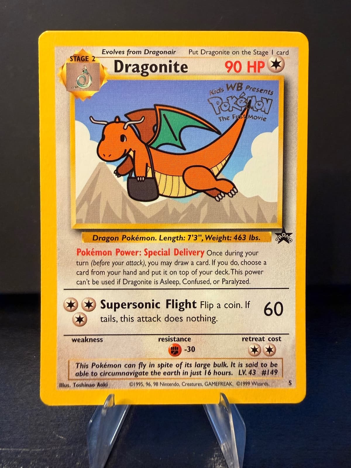 Dragonite WB First Movie WOTC Promo