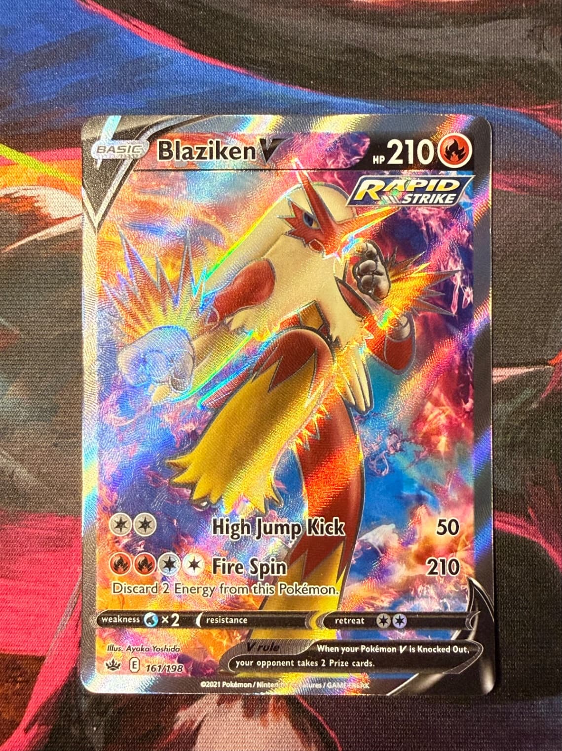2021 Chilling Reign Blaziken V 161/198 Ultra Rare