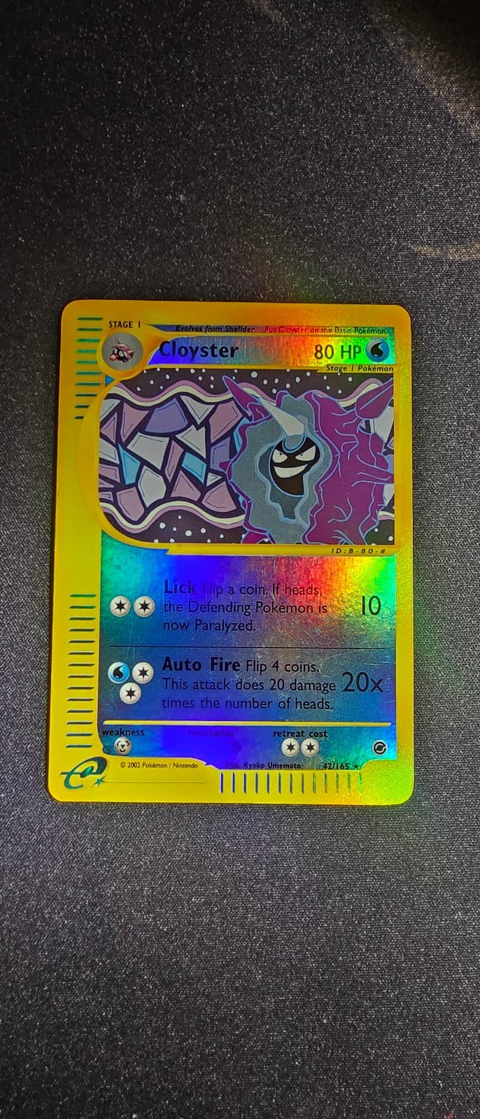 Cloyster 8/165 Reverse Holo Expedition