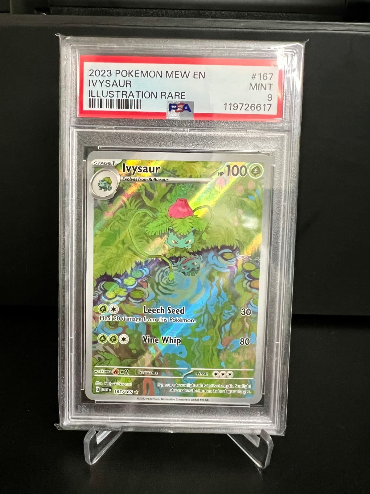 2023 Pokemon Mew Ivysaur 167/163 PSA 9
