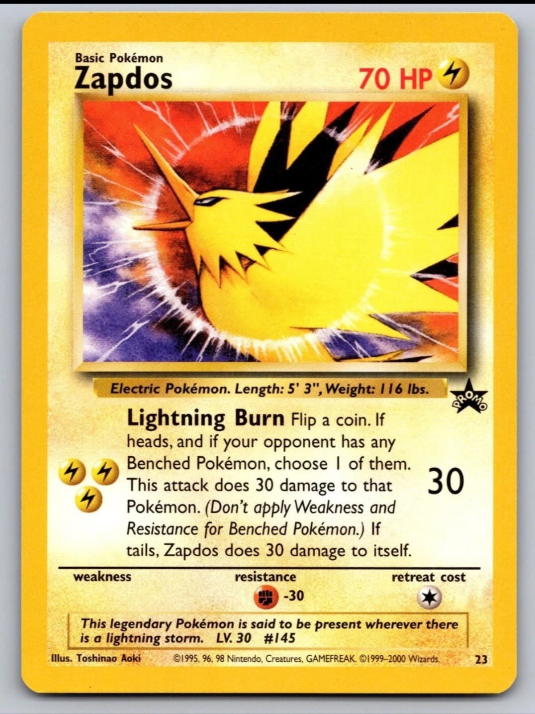 Zapdos 23 Promo Wizards Black Star Promos...