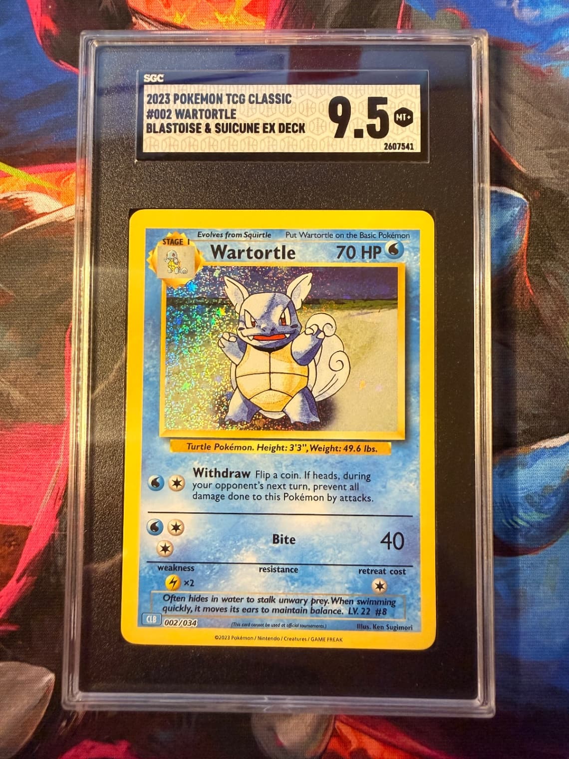 2023 Pokemon TCG Classic Wartortle 002/034 SGC 9.5