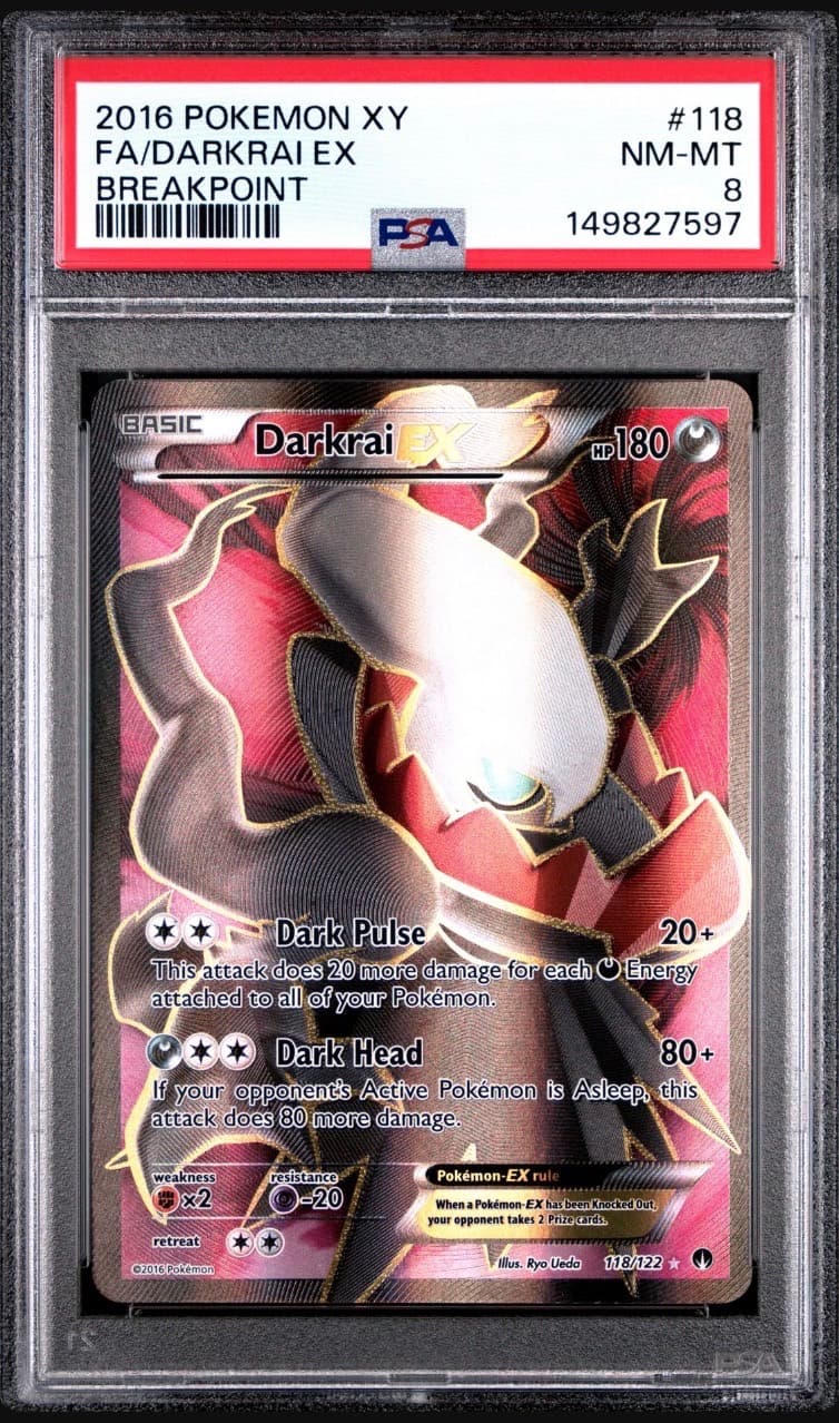 PSA 8 Darkrai - 2016 - XY Breakpoint