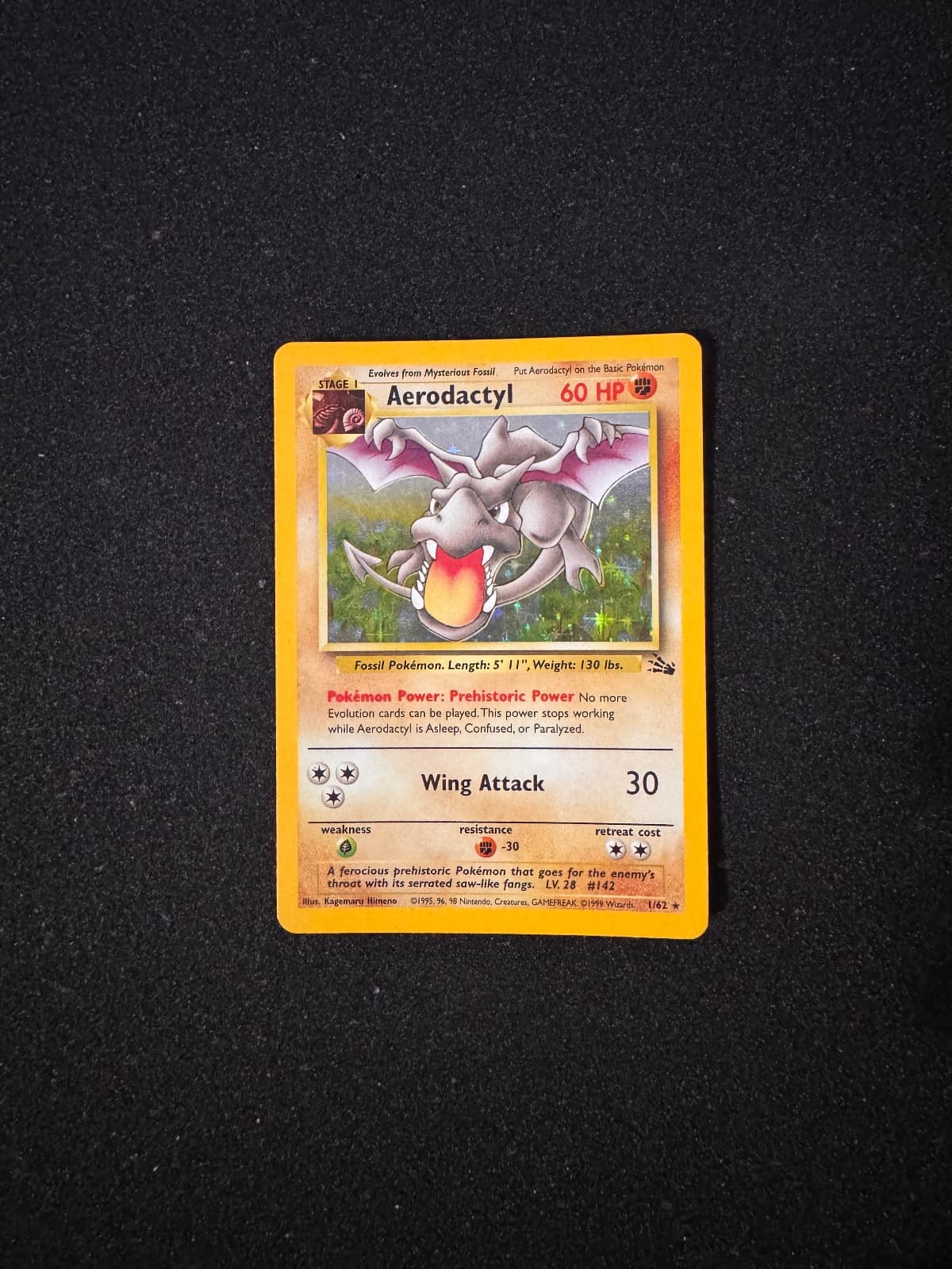 1995 Fossil Aerodactyl 1/62