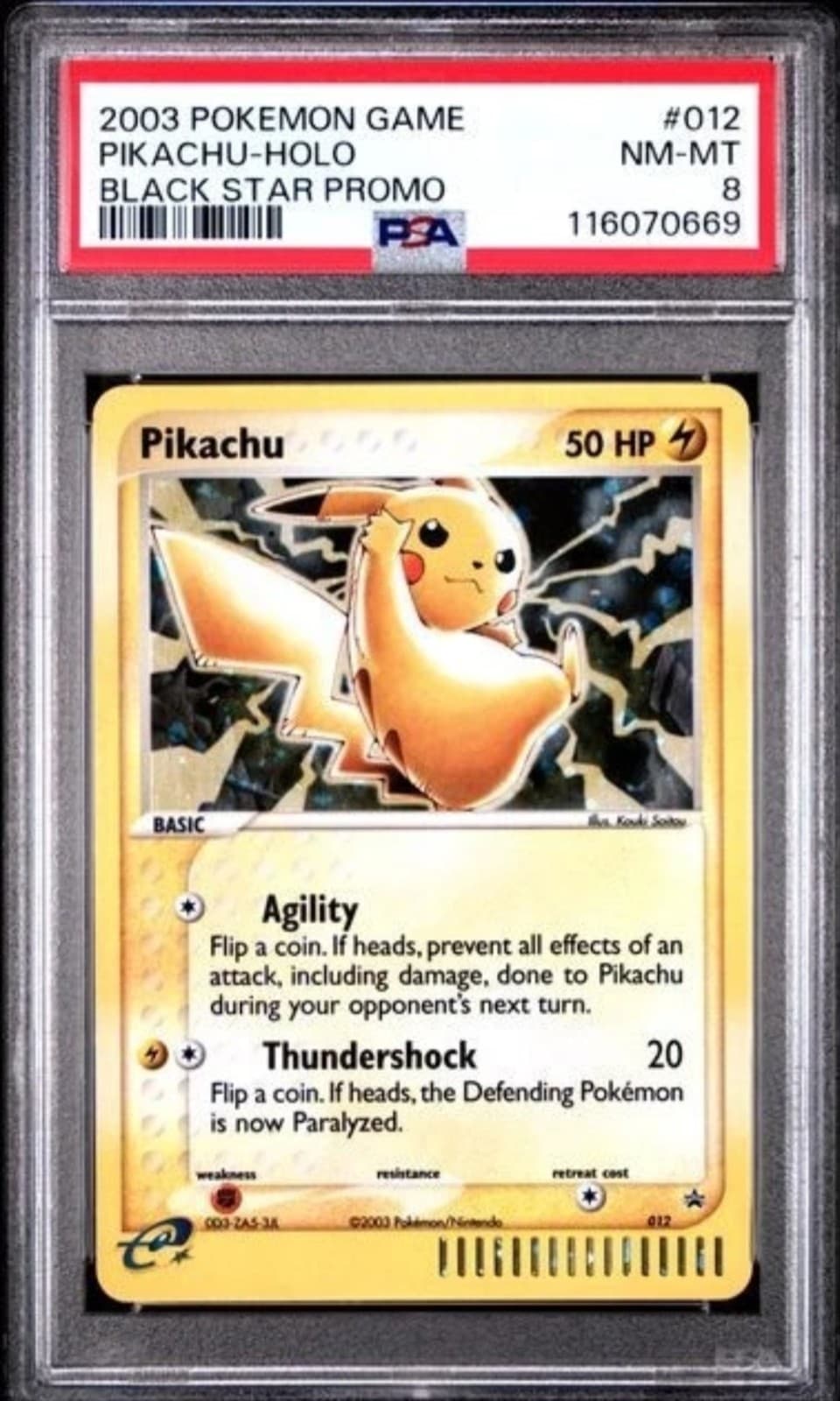 2003 Pokémon Game Pikachu Holo Black Star...