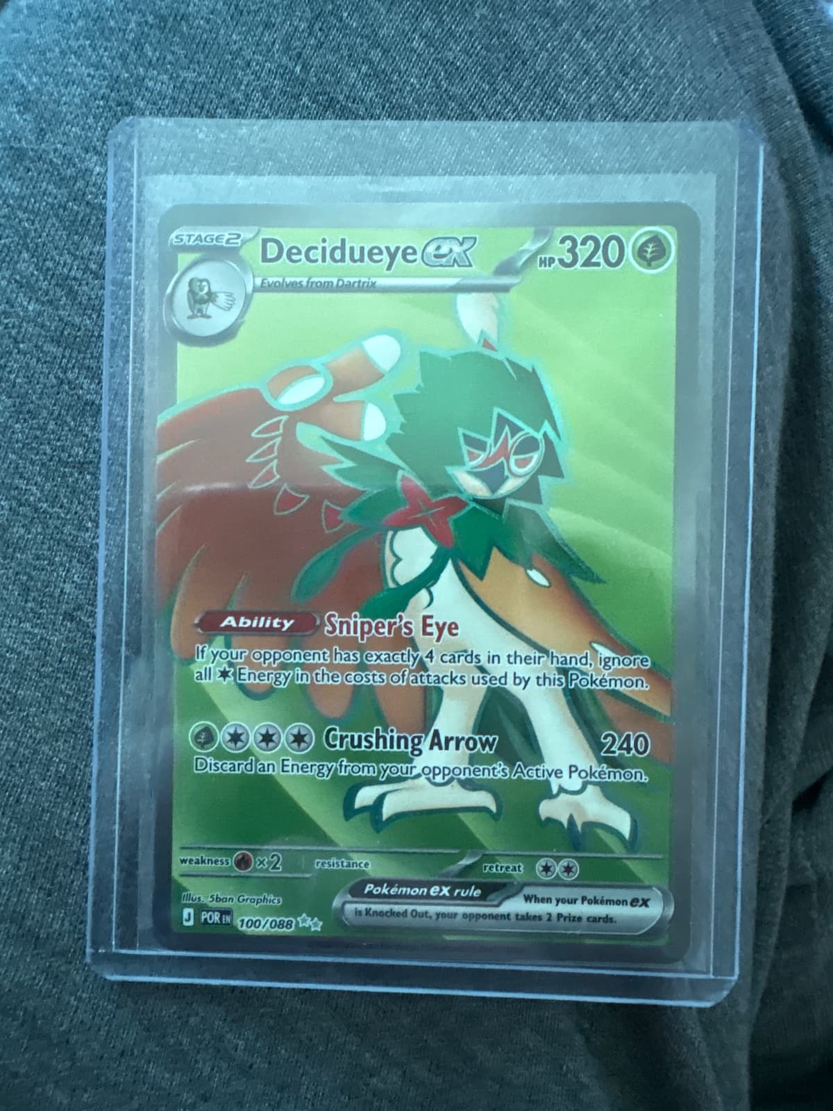 Decidueye ex Perfect Order 100/88 Ultra Rare