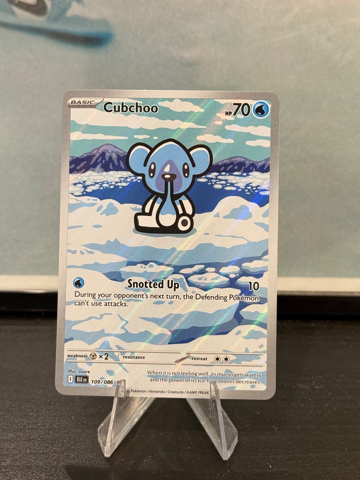 Black Bolt Cubchoo 109/86 Illustration Rare