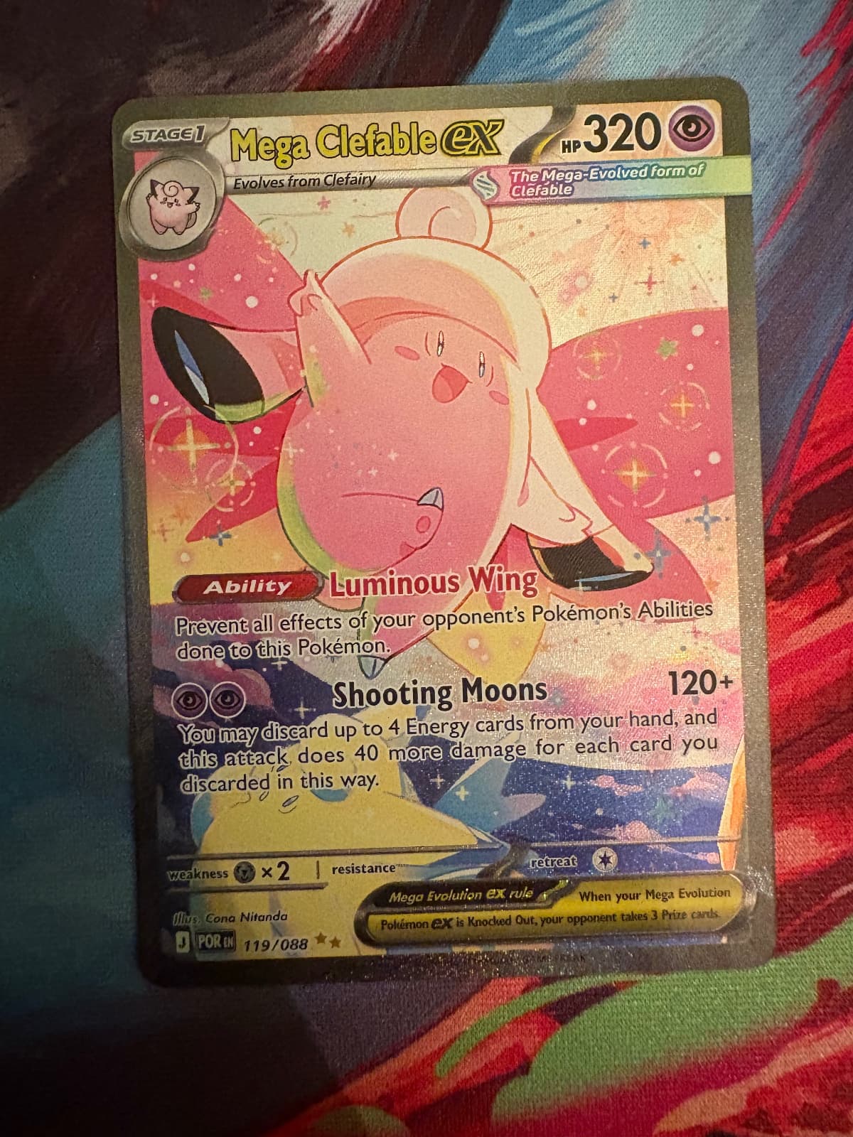 Mega Clefable ex Perfect Order 119/088 Special...
