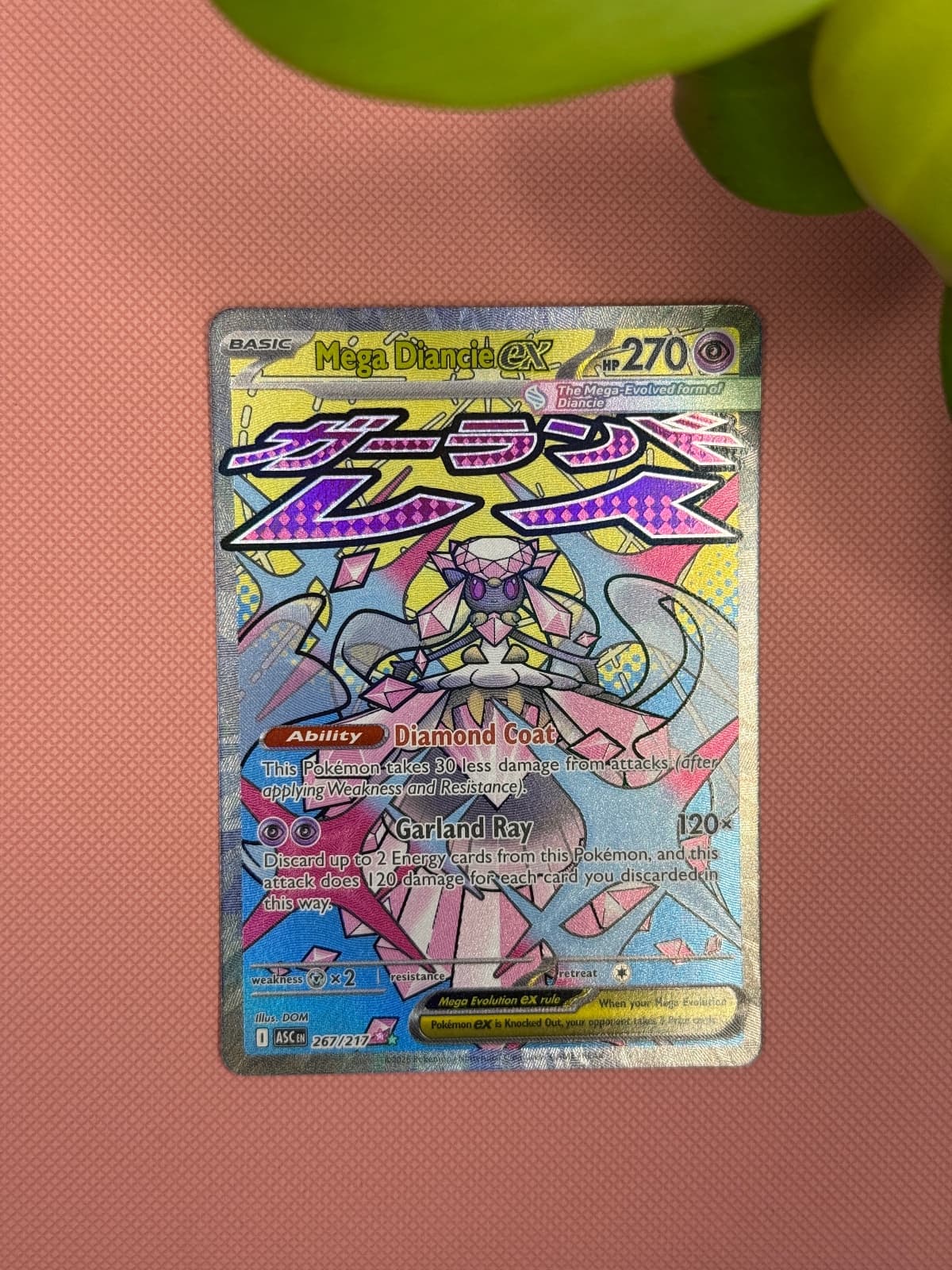 Mega Diancie ex Ascended Heroes 267/217 Ultra Rare