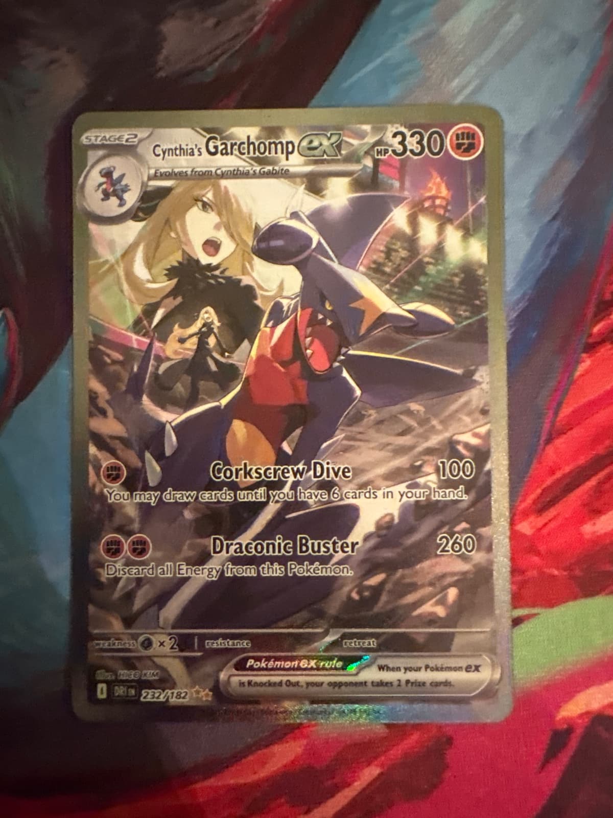 Cynthia's Garchomp ex - 232/182 - SV10:...