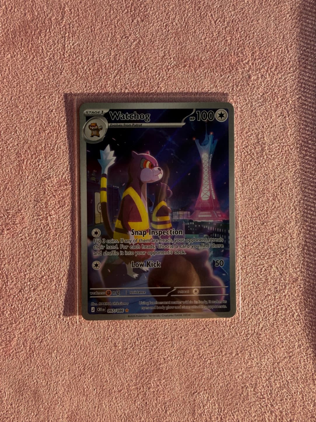 Watchog 097/86 Illustration Rare Chaos Rising