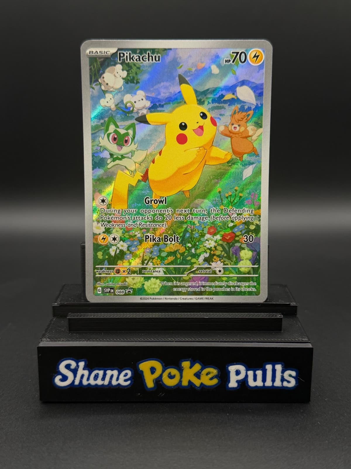 2024 SVP Black Star Promos Pikachu 088/225 Promo