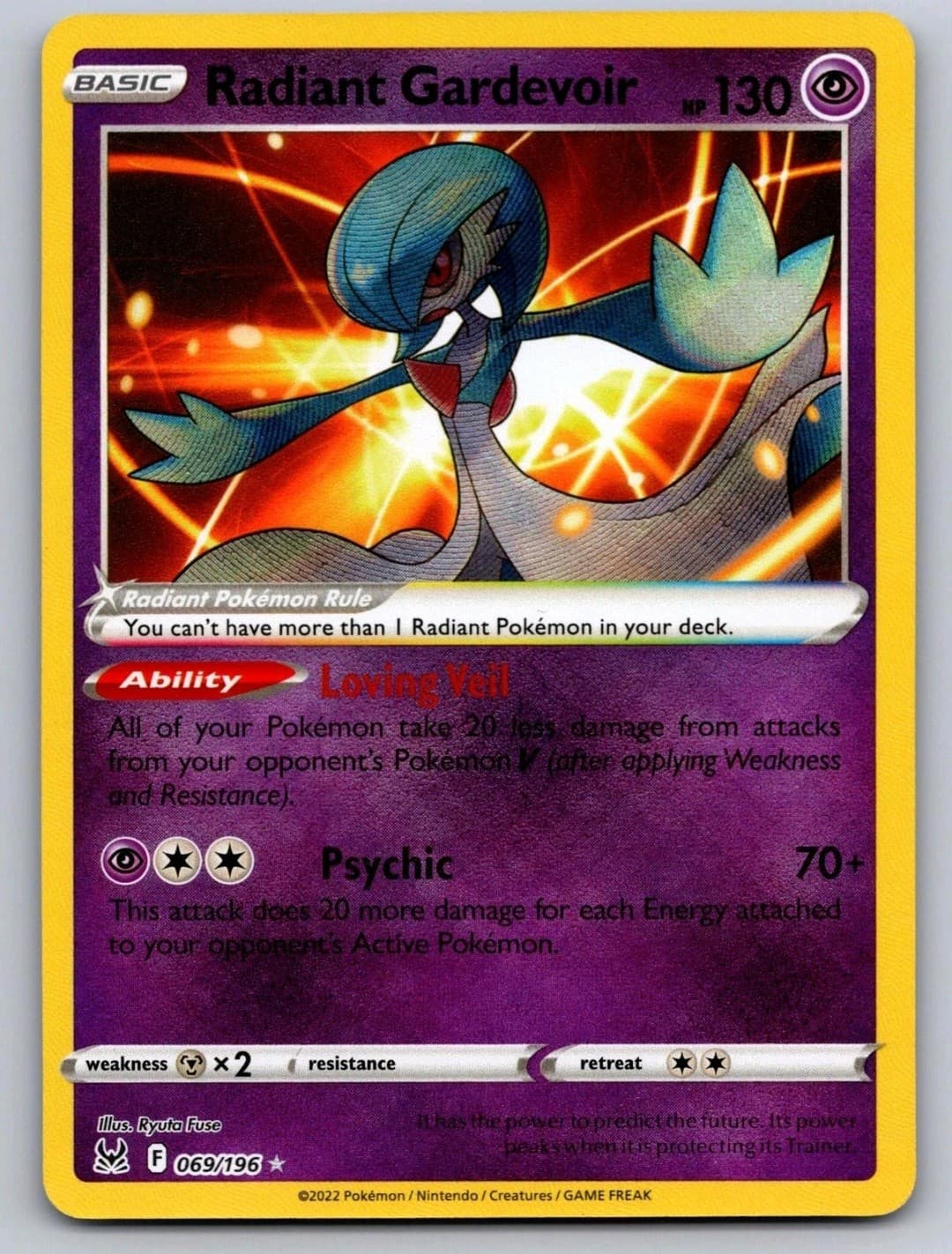2022 Lost Origin Radiant Gardevoir 069/196