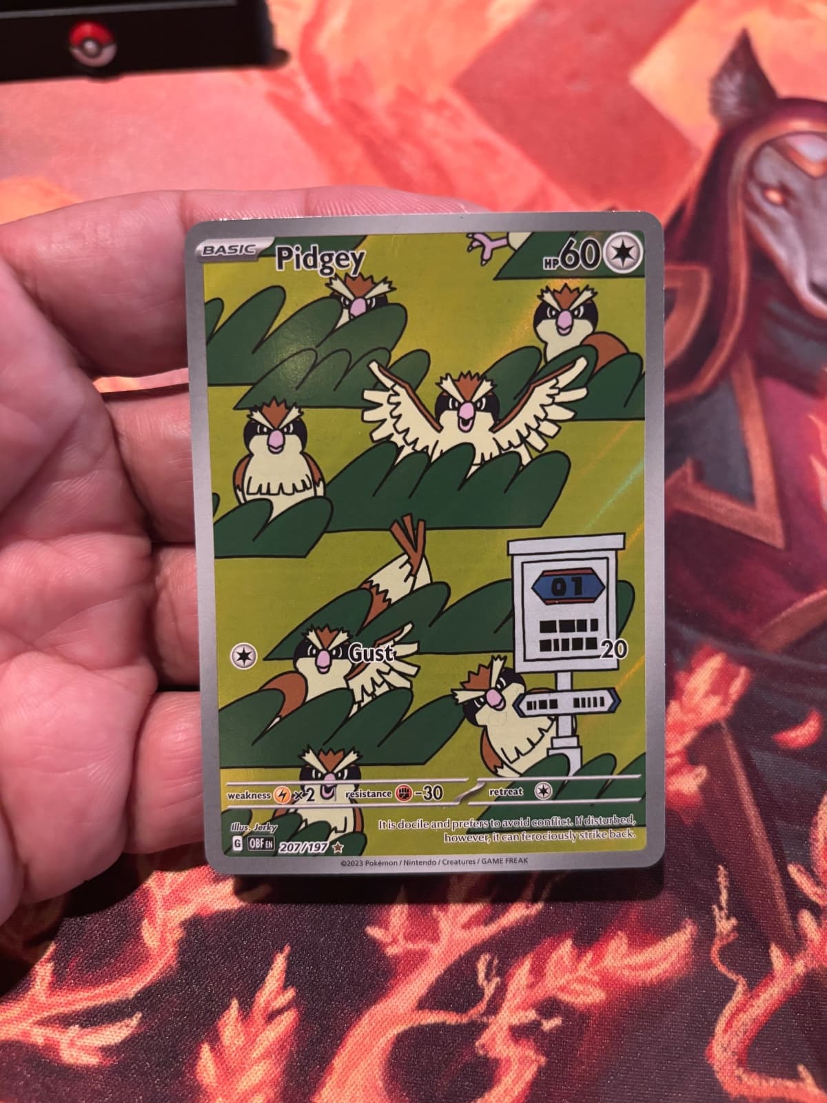 Obsidian Flames - Pidgey - Illustration Rare -...