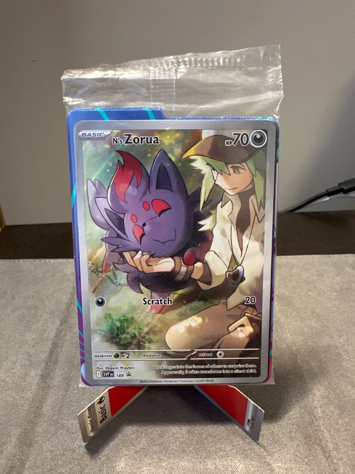 N's Zorua SVP Black Star Promos 189/225 (Sealed)