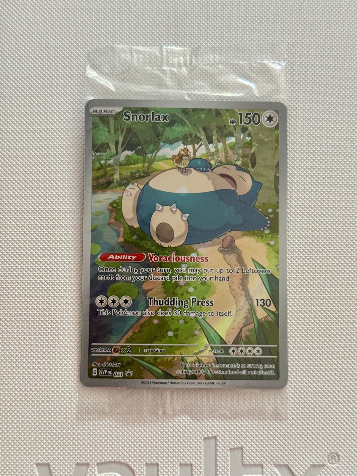 Snorlax SVP EN 051 Black Star Promo Scarlet &...