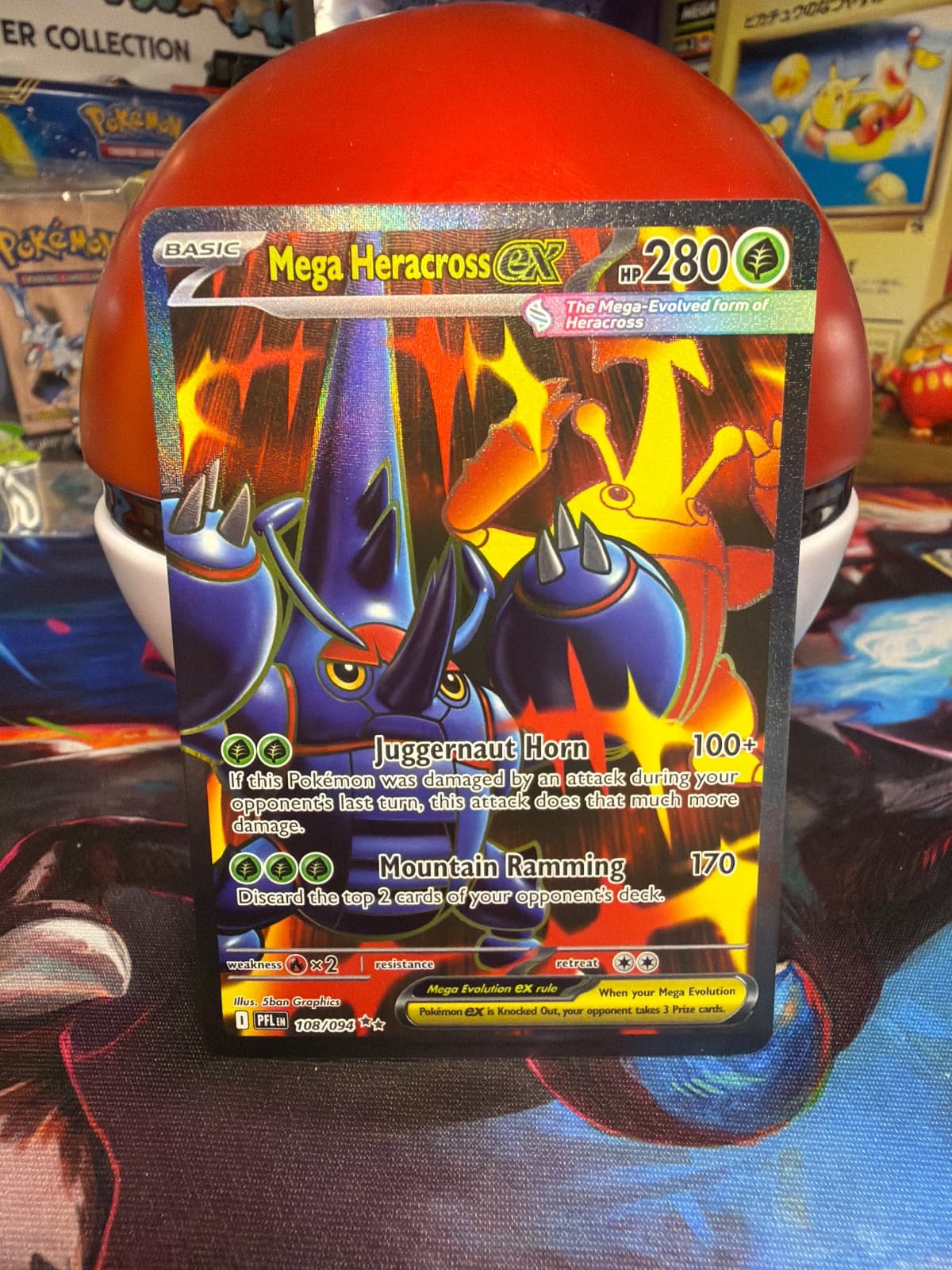 Mega Heracross ex Phantasmal Flames 108/94...