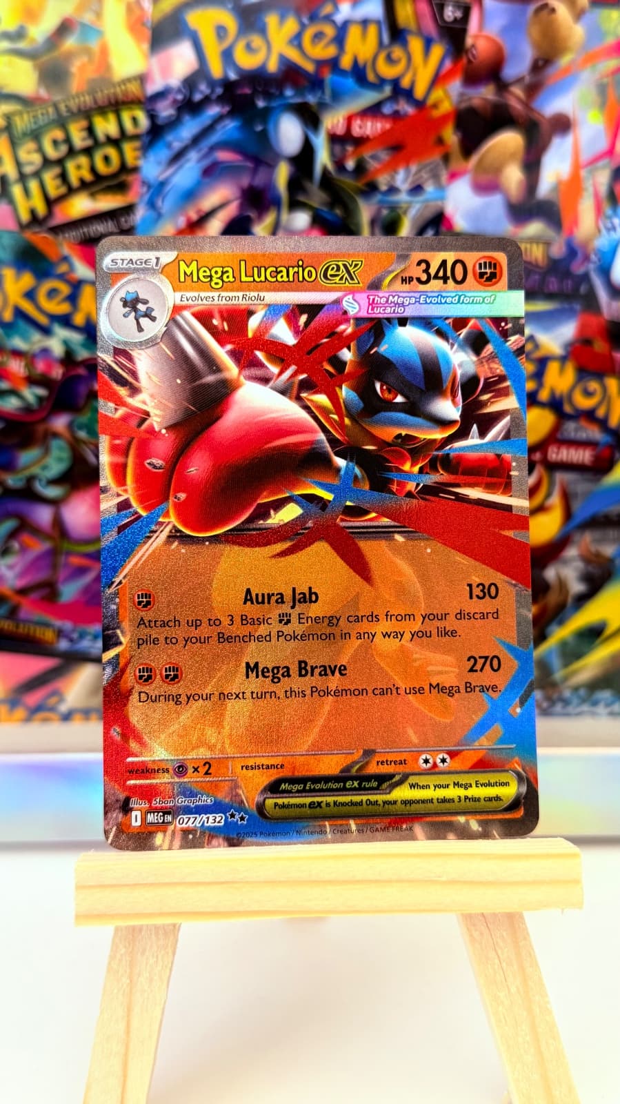 Mega Evolution Mega Lucario ex 077/132 Double Rare