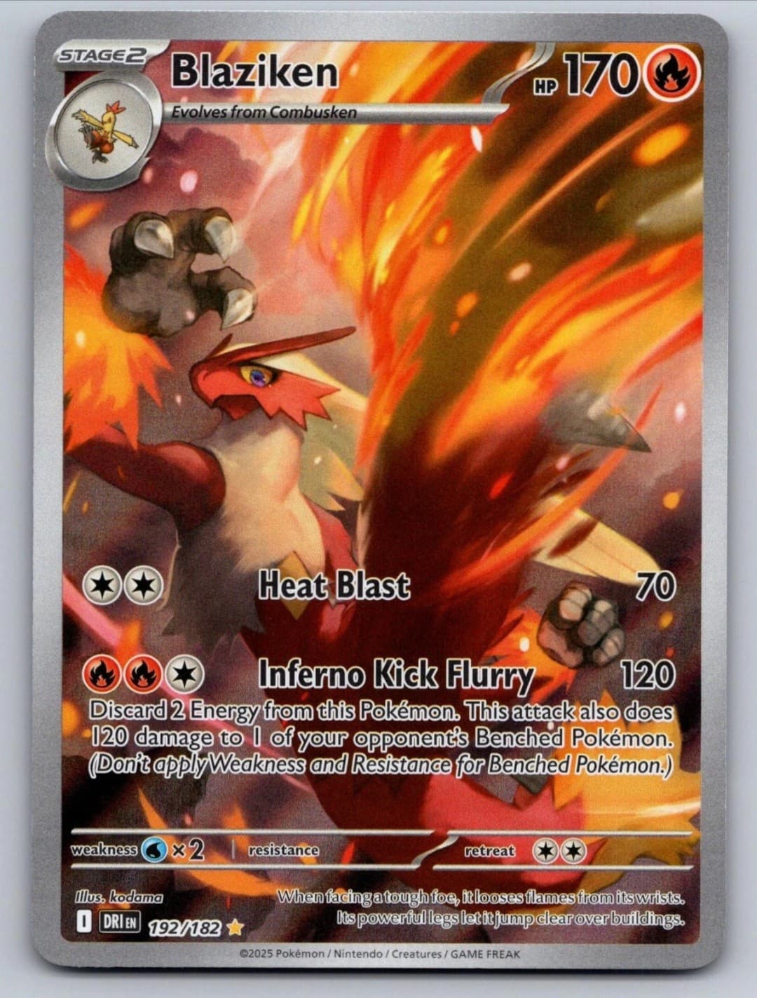Blaziken 192/182 Illustration Rare Destined...