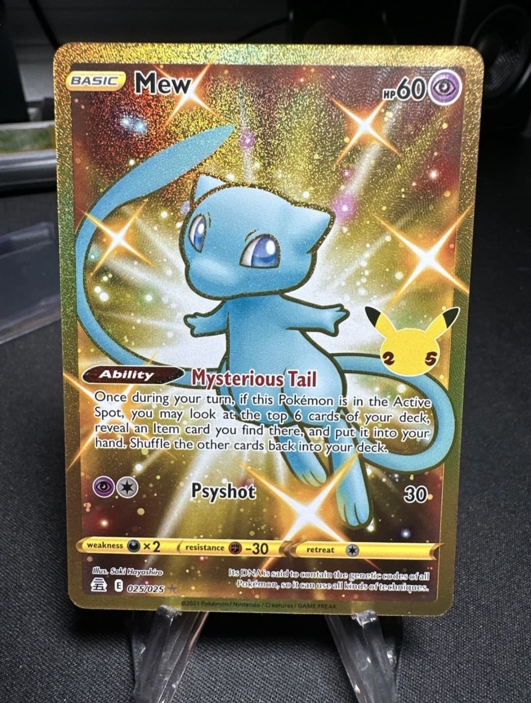 Pokemon 2021 Celebrations Mew Secret Rare Holo...