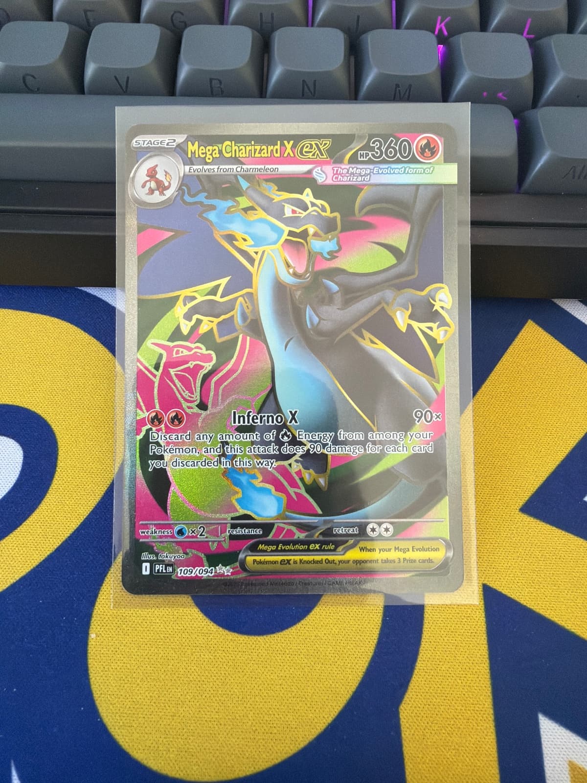 Phantasmal Flames Mega Charizard X ex 109/94...