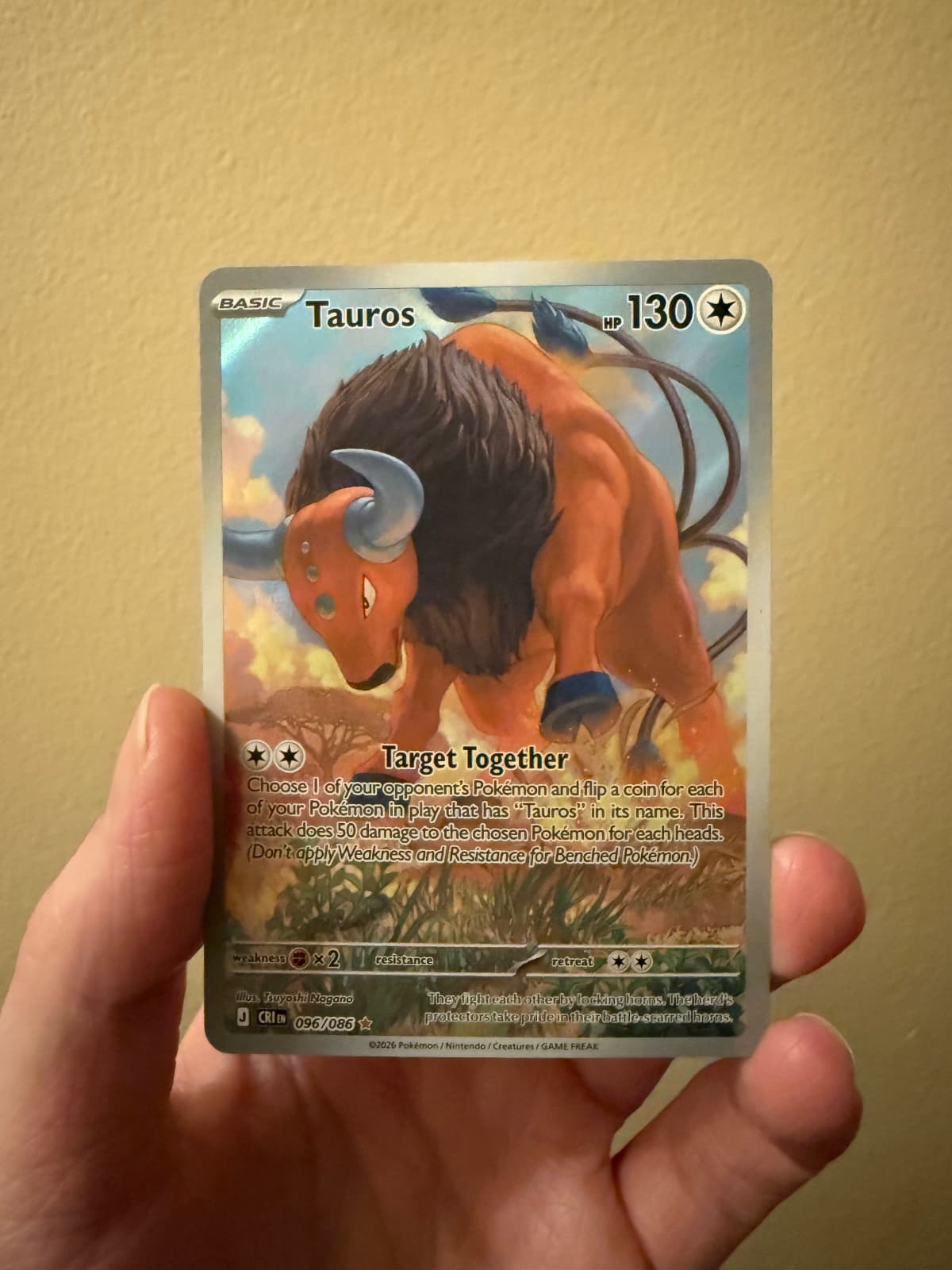 2020 Chaos Rising Tauros 096/086 Illustration Rare