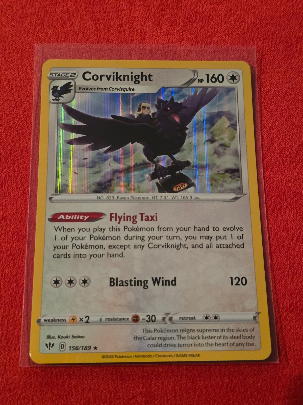 Corviknight Holo Rare NM 156/189 - Darkness...