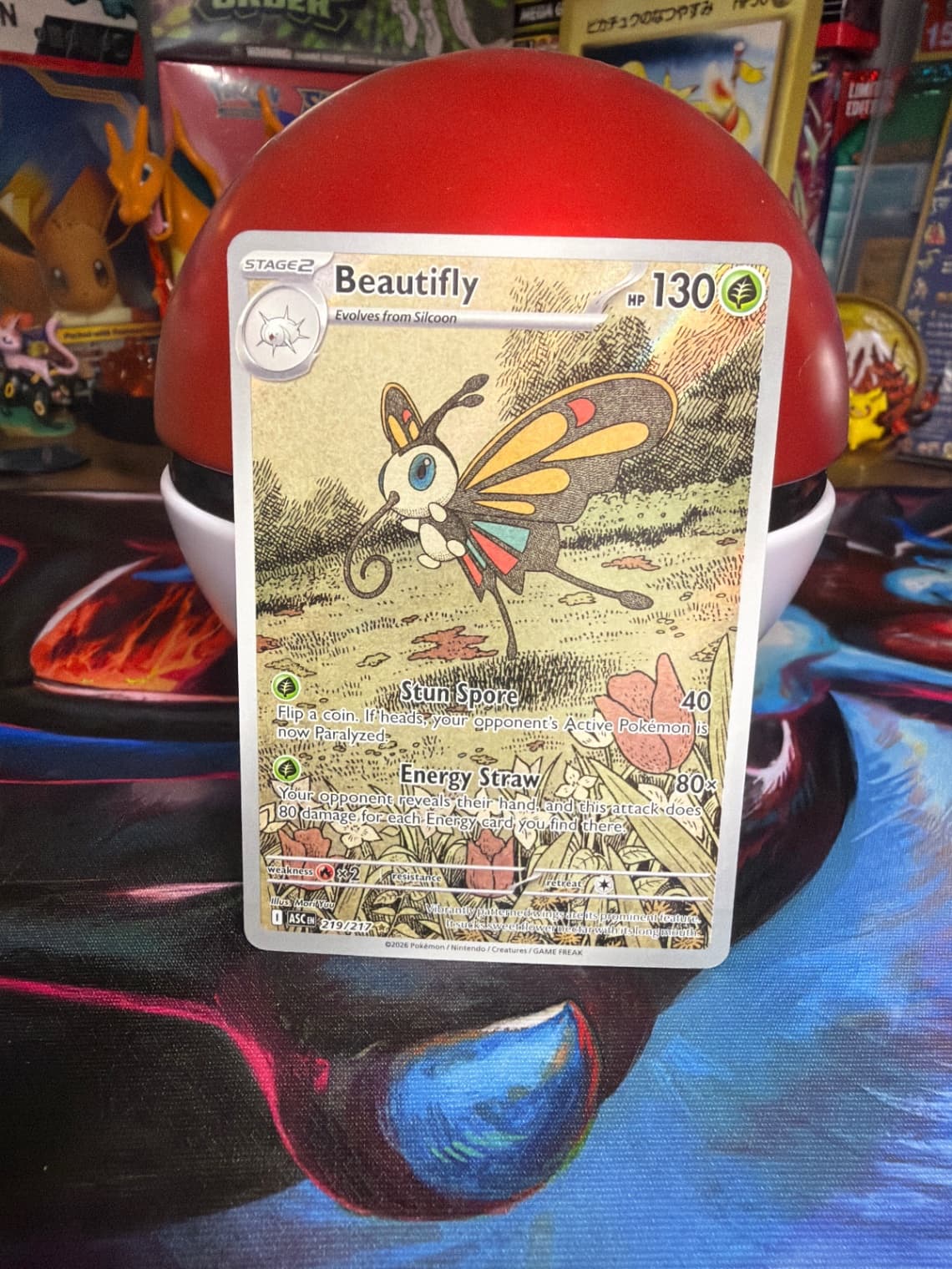 Beautifly 219/217 Ascended Heroes Illustration...