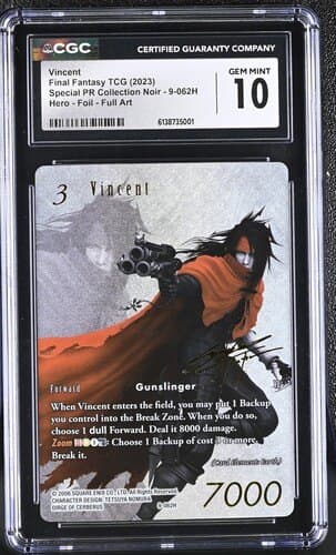 2023 Final Fantasy TCG Vincent 3 CGC 10