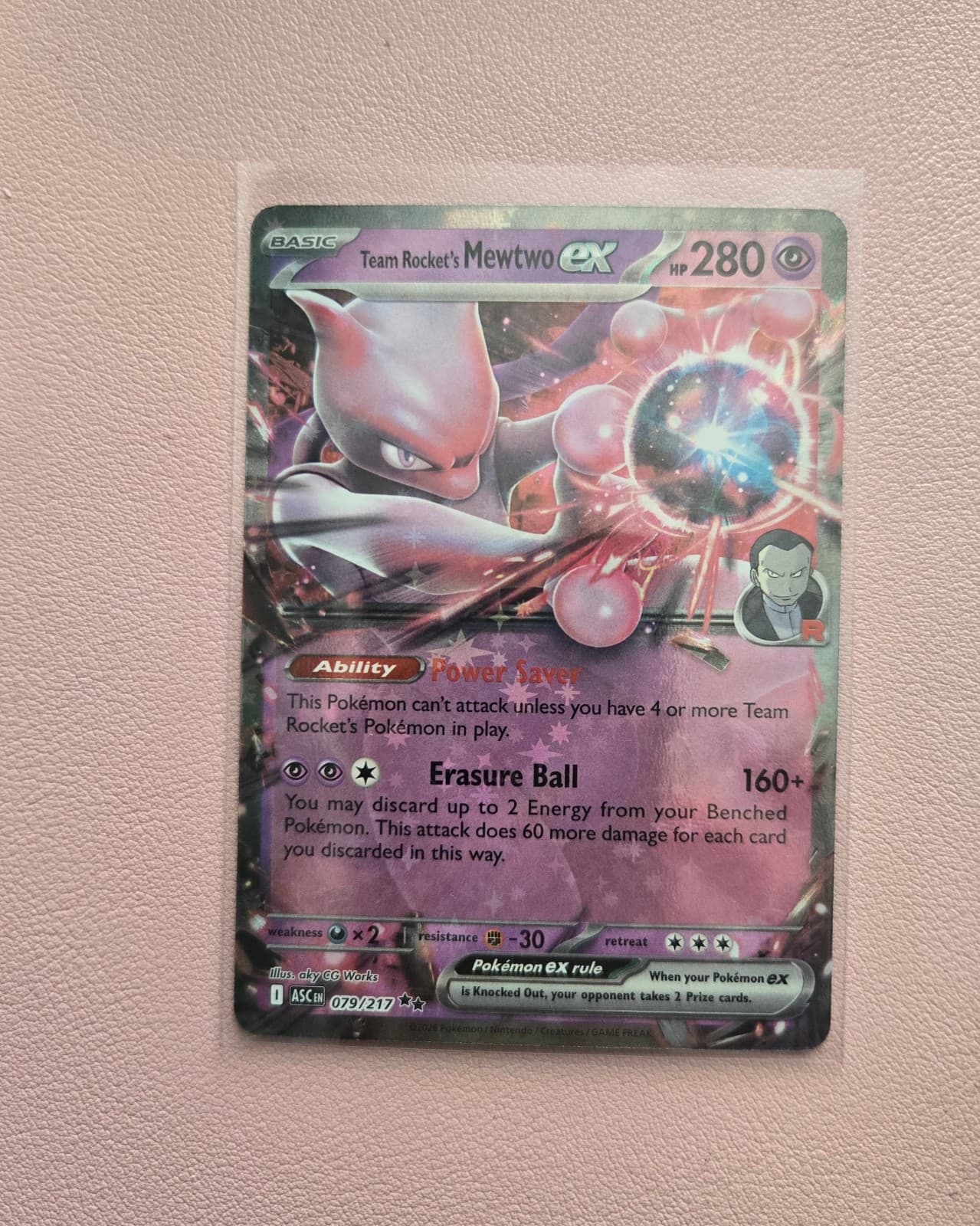 Team Rocket's Mewtwo ex 079/217 Ascended Heroes