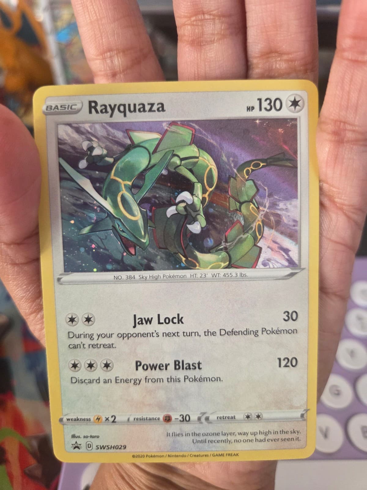 2020 SWSH Black Star Promos Rayquaza SWSH029