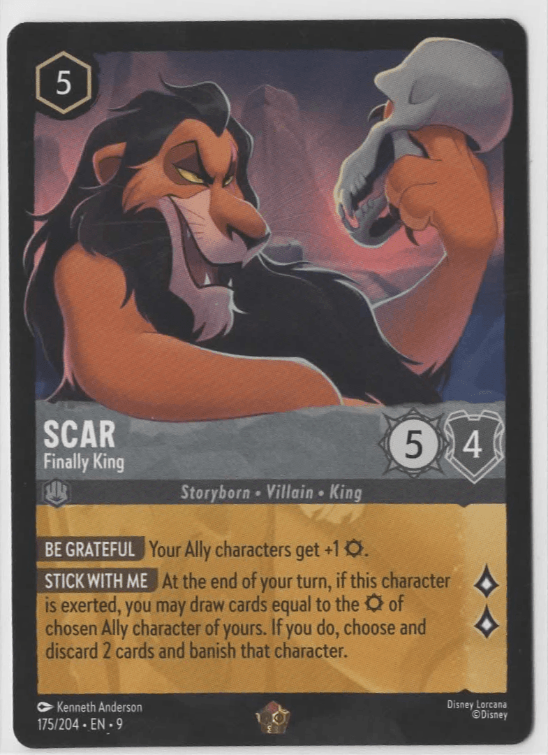 Scar - Finally King [Foil] #175 Lorcana Fabled