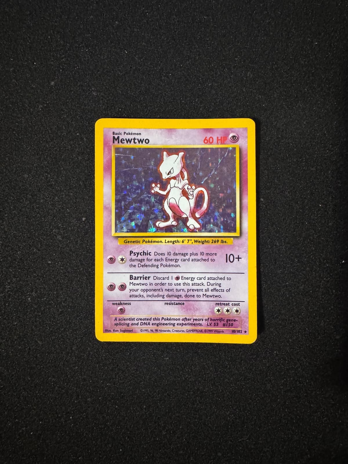 1999 Base Set 2 Mewtwo 10/130
