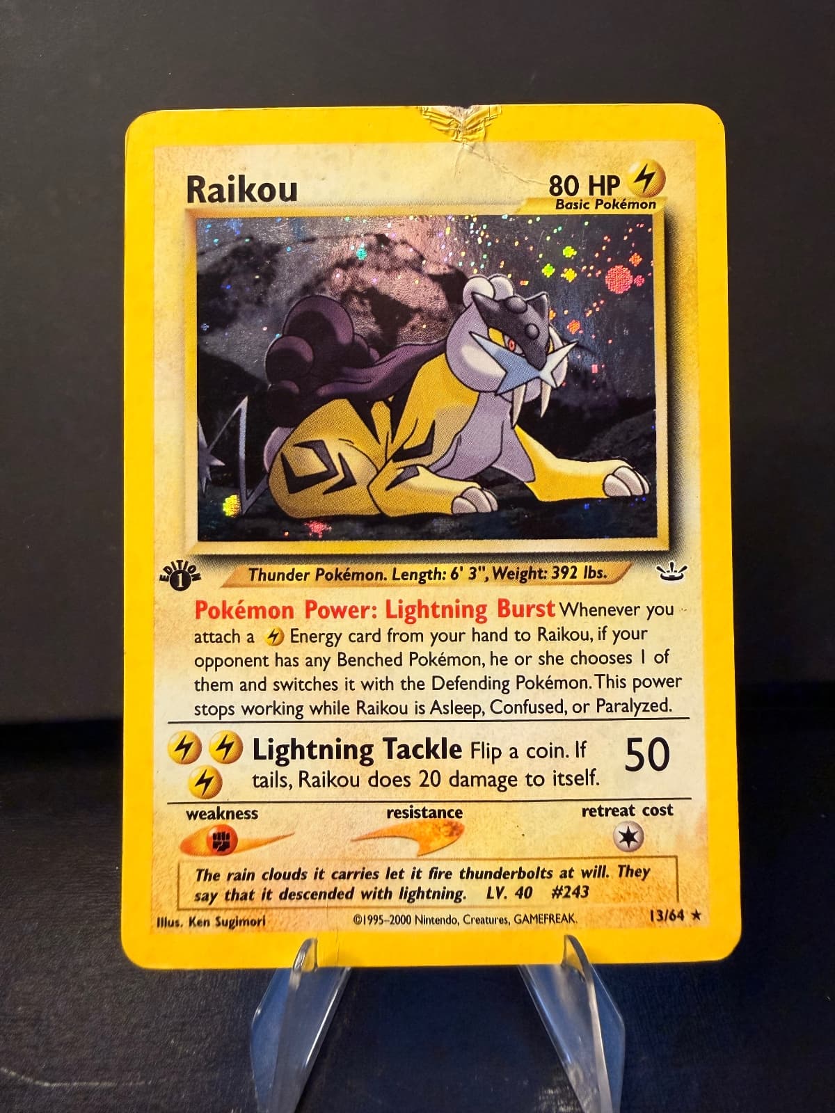 2000 Neo Revelation Raikou 13/64 1st Ed