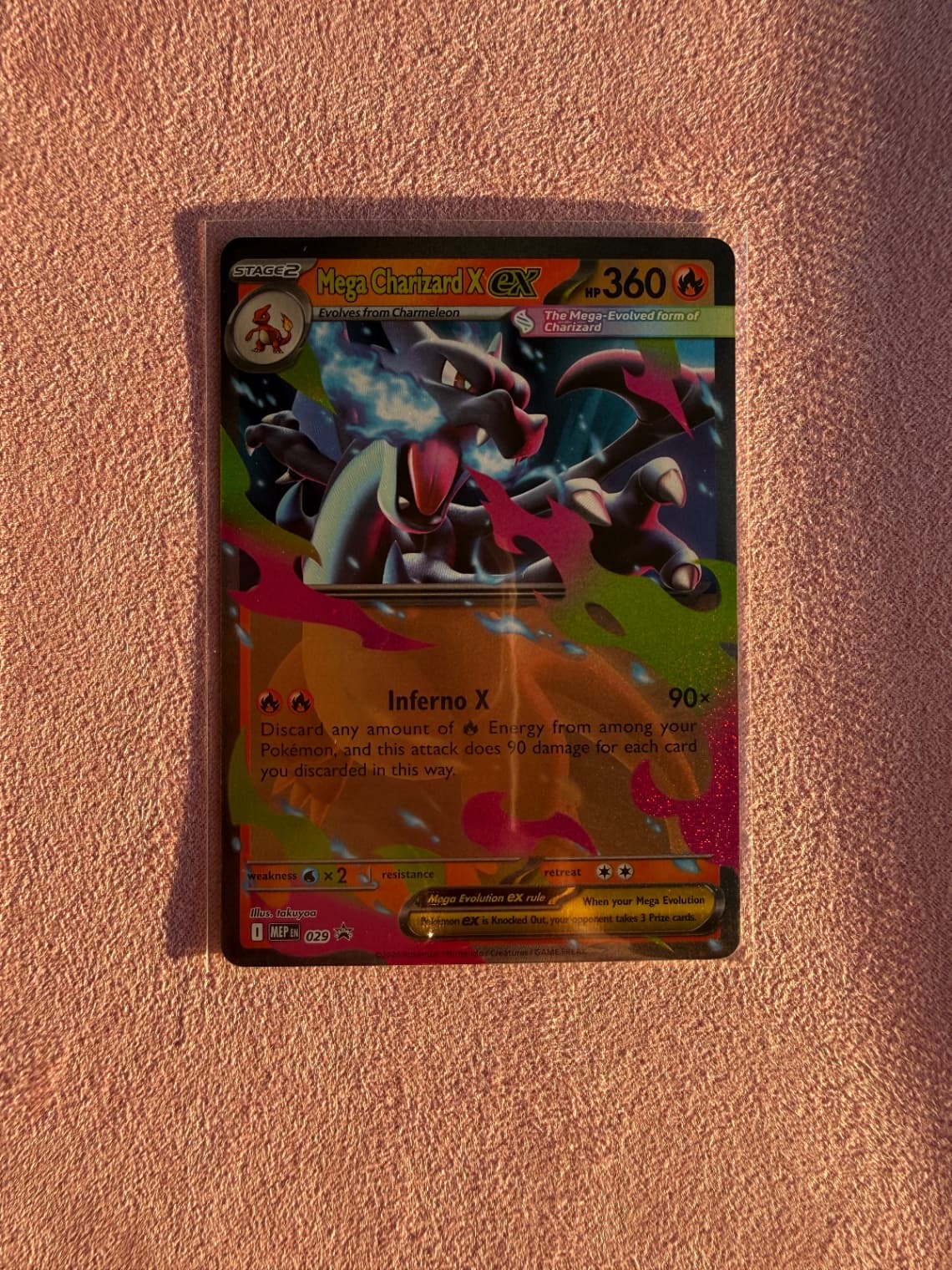 Mega Charizard X ex MEP Black Star Promos 029