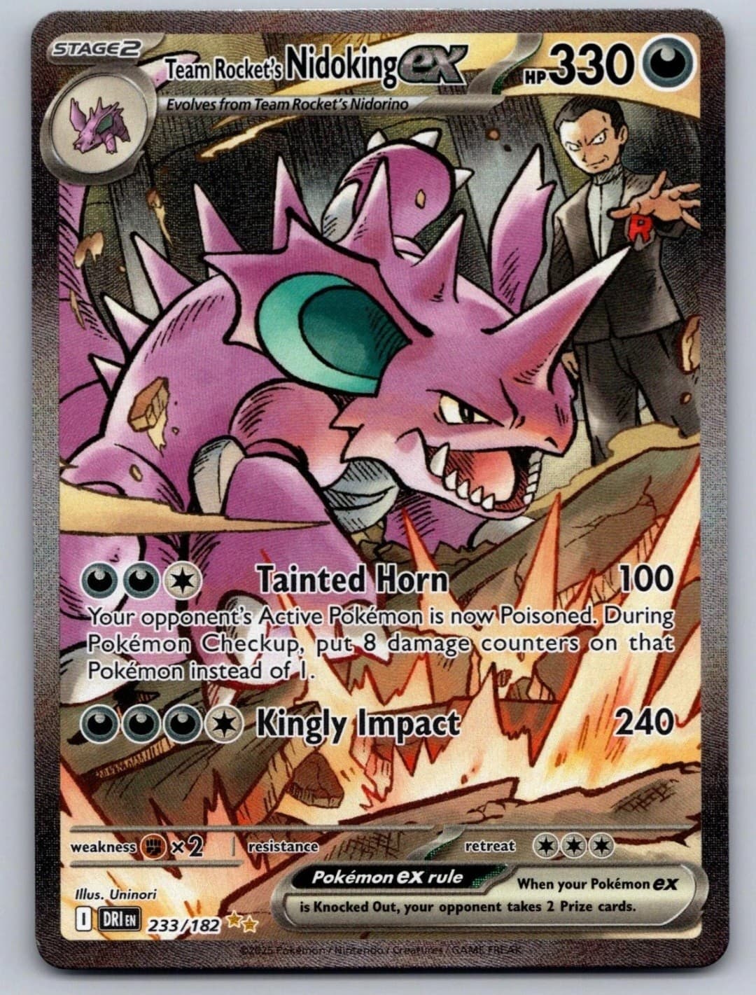 Team Rocket's Nidoking ex 233/182 Destined...