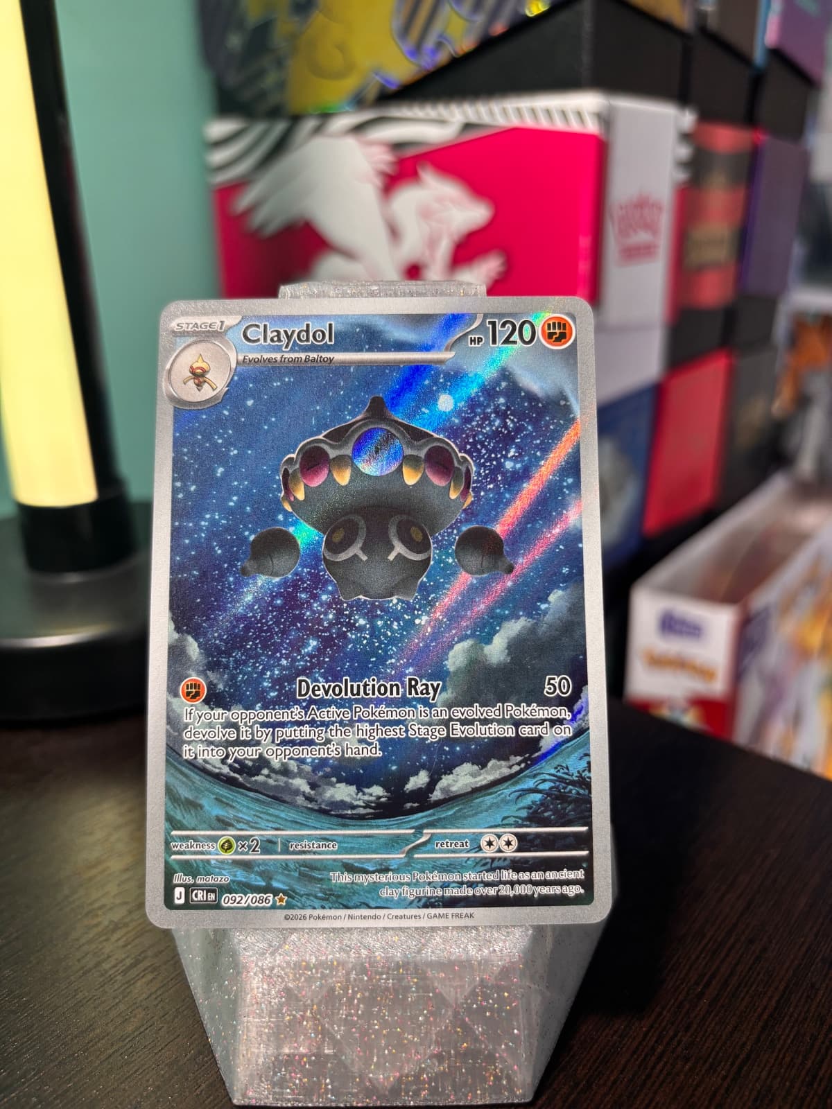 2026 Chaos Rising Claydol 092/86 Illustration Rare
