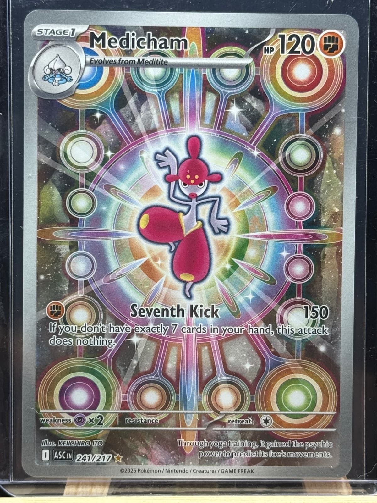 Medicham 241/217 Ascended Heroes Illustration Rare