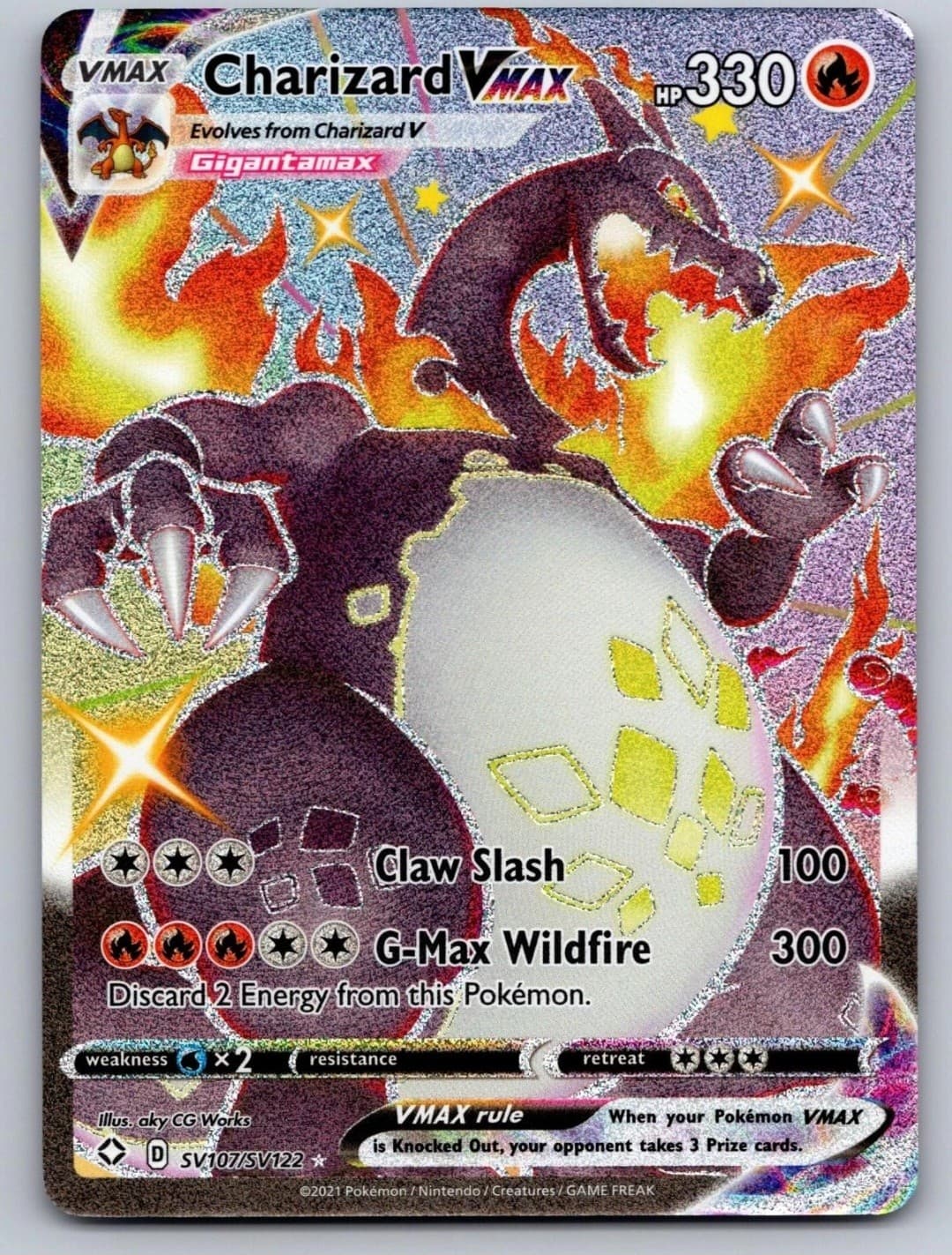 2021 Shining Fates Shiny Vault Charizard VMAX...